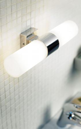LED Spiegelleuchte Badezimmer Chrom warmweißes Licht